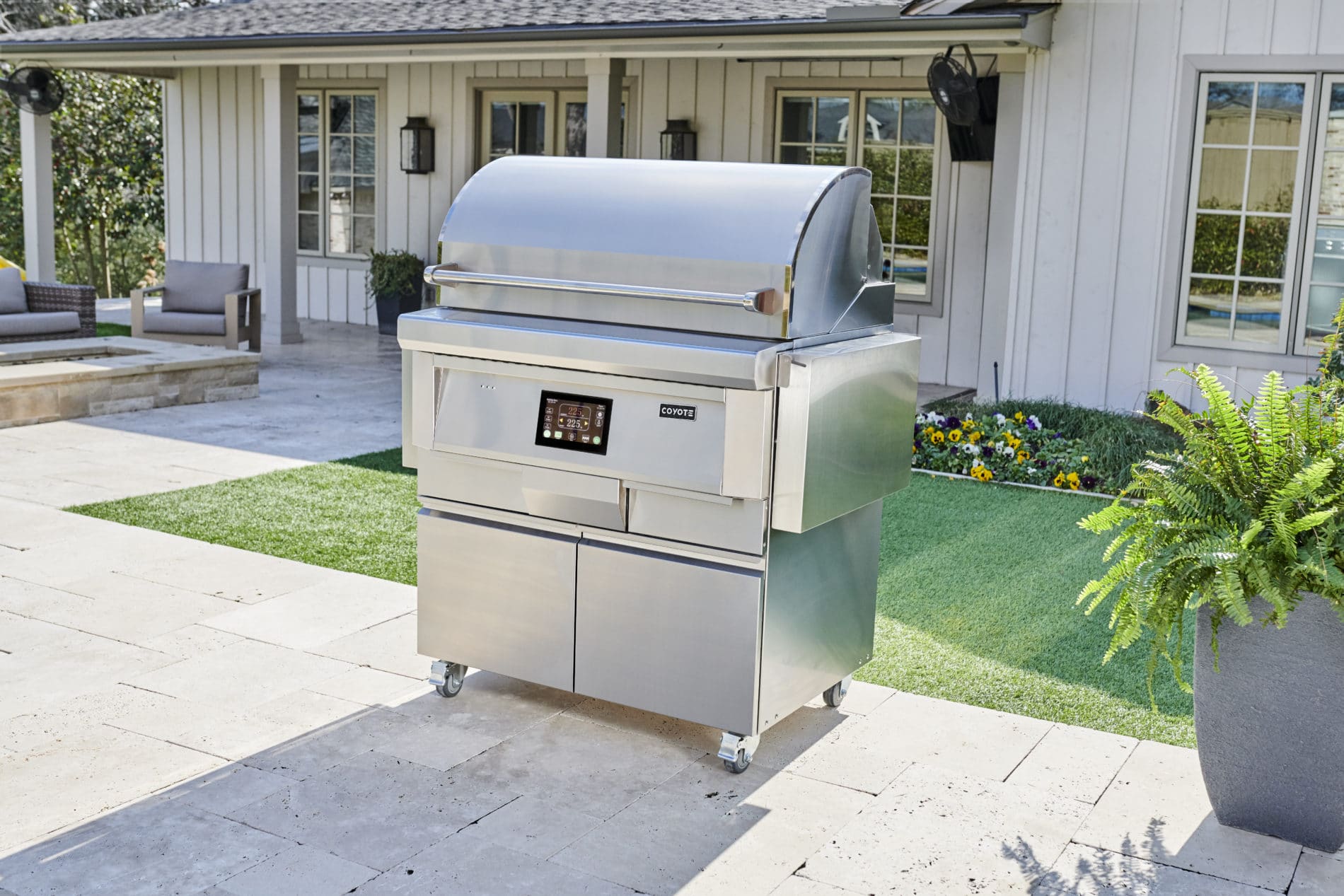 Coyote 36-Inch Pellet Grill with Cart for Exceptional Outdoor Cooking