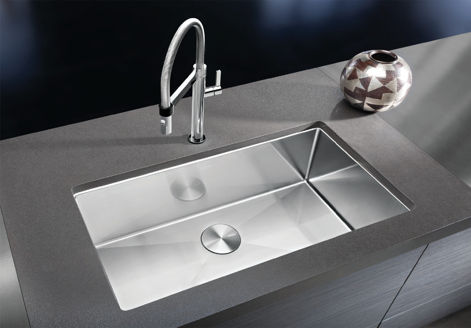 Blanco High - Precision 16 - Inch R10 Super Single - Bowl Stainless Steel Kitchen Sink