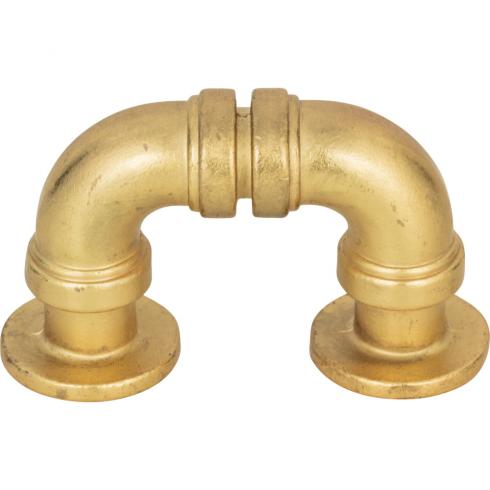Atlas Steam Punk Style Finger Pull for Doors and Drawers with 1 5/16 Inch Center-to-Center Distance