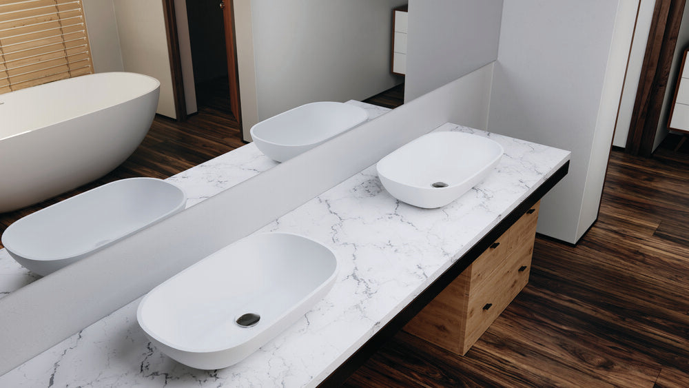 Dado Assana Quartz Vessel Sink for Bathroom Decor