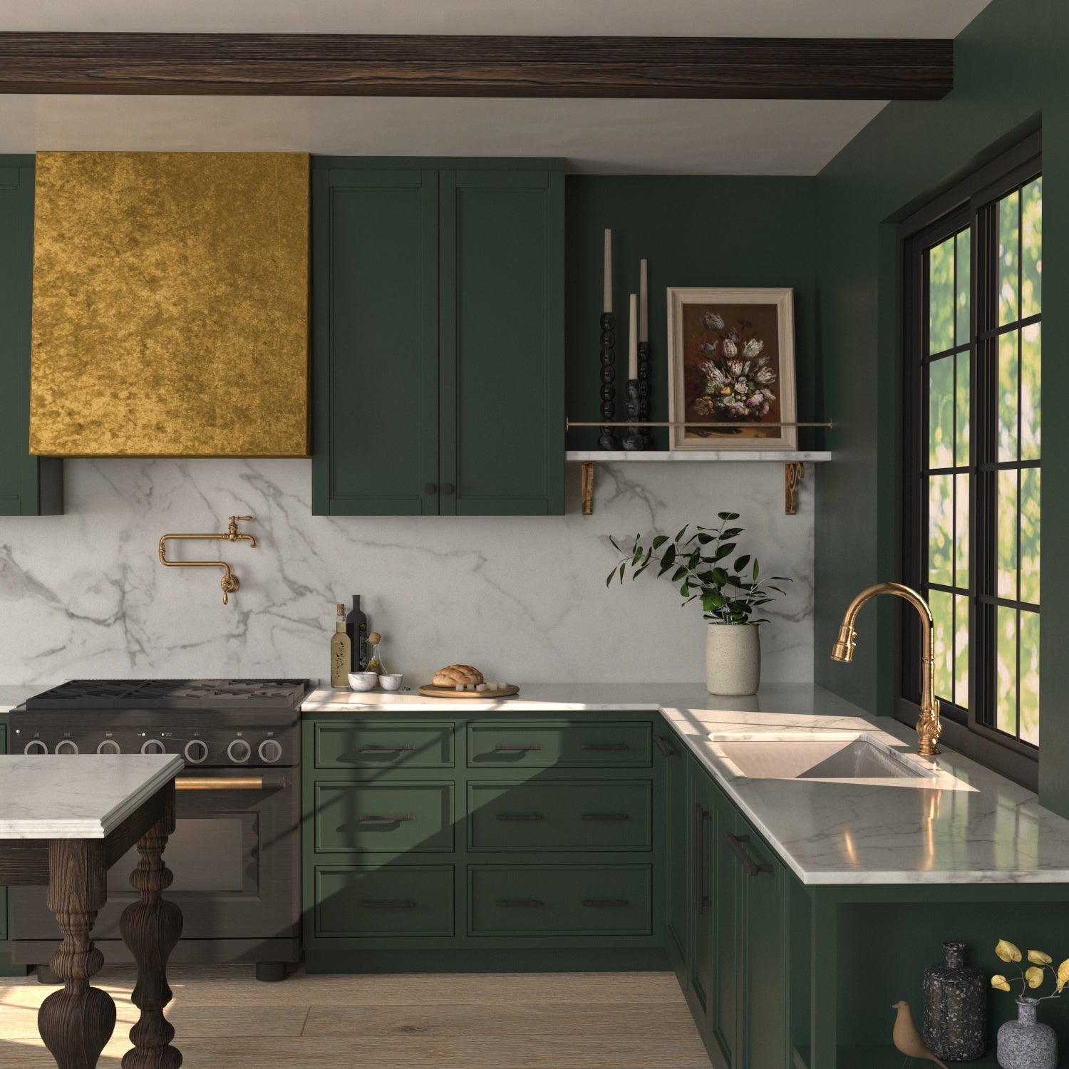 Belwith Keeler 96mm C/C Brighton Cup Pull with Brushed Golden Brass & Matte Black Finishes