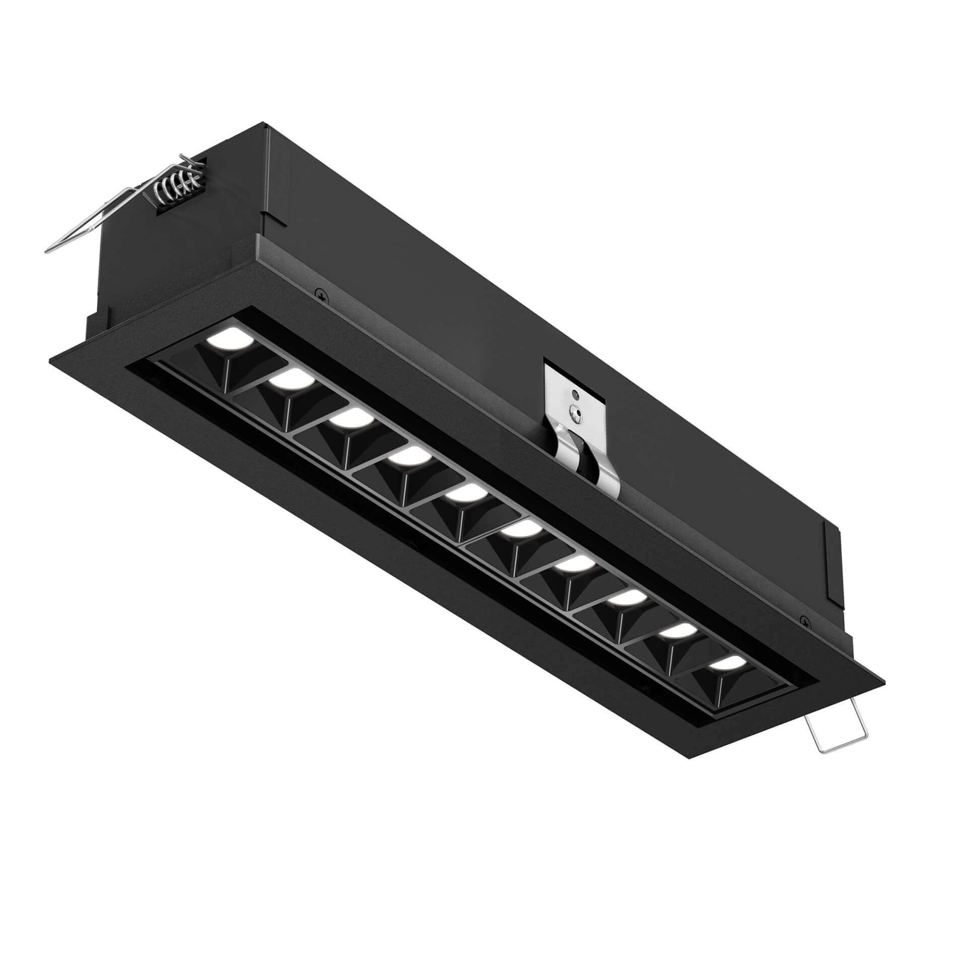 DALS Lighting Adjustable Recessed Down Light CCT with 10 Microspot Lights for Contemporary Lighting Solutions
