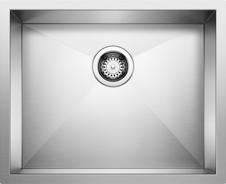 Blanco Quatrus R0 22 Compact Single - Bowl Stainless Steel Sink
