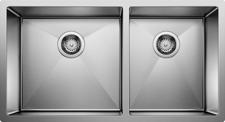 Blanco High - Precision 16 R10 Single and Three - Quarter Bowl Stainless Steel Kitchen Sink