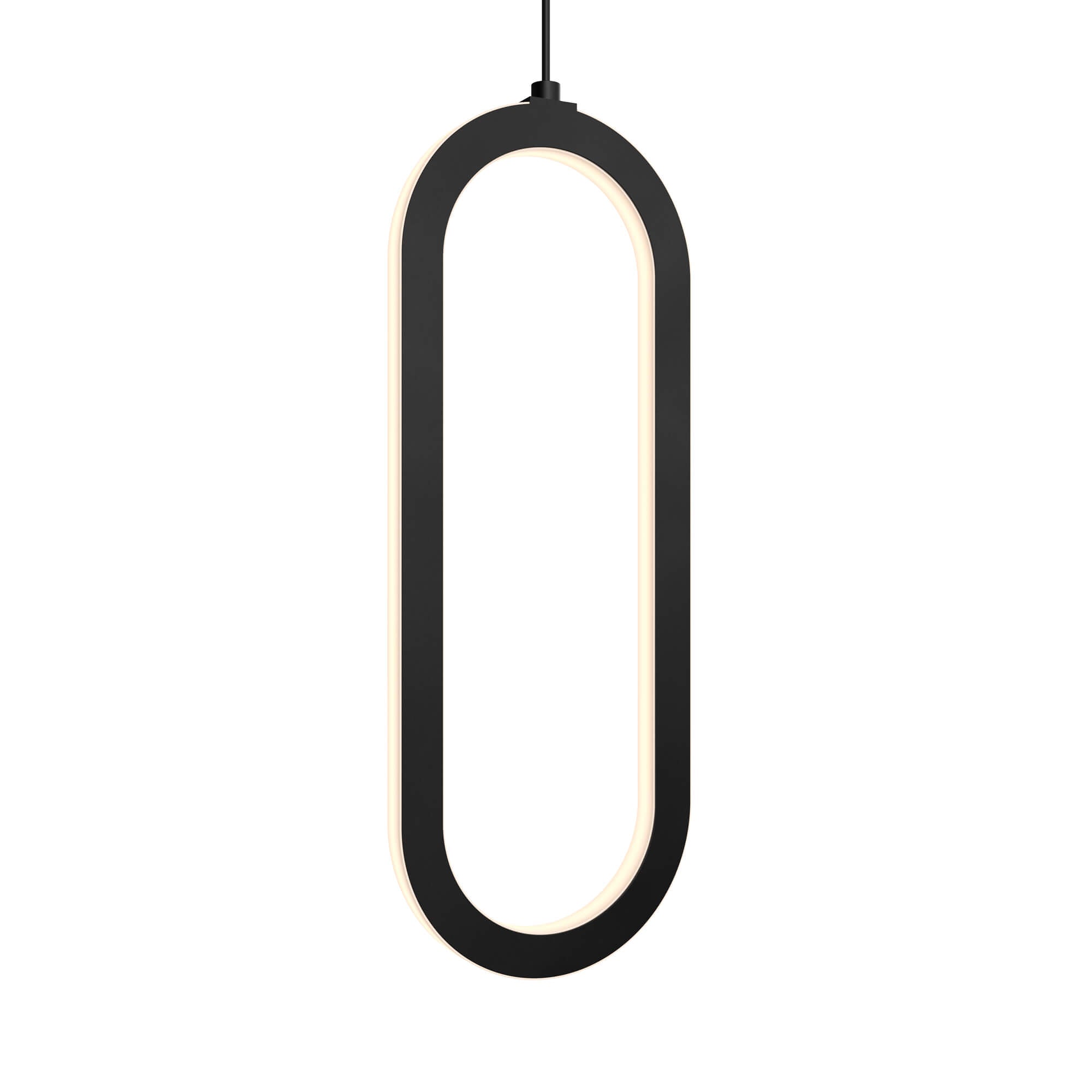 DALS Lighting DECO 16-Inch Single Vertical Oblong Hanging Pendant Light for Interior Spaces