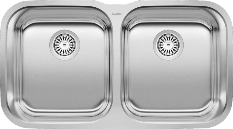High - Quality Blanco Stellar Equal Double - Bowl Stainless Steel Sink