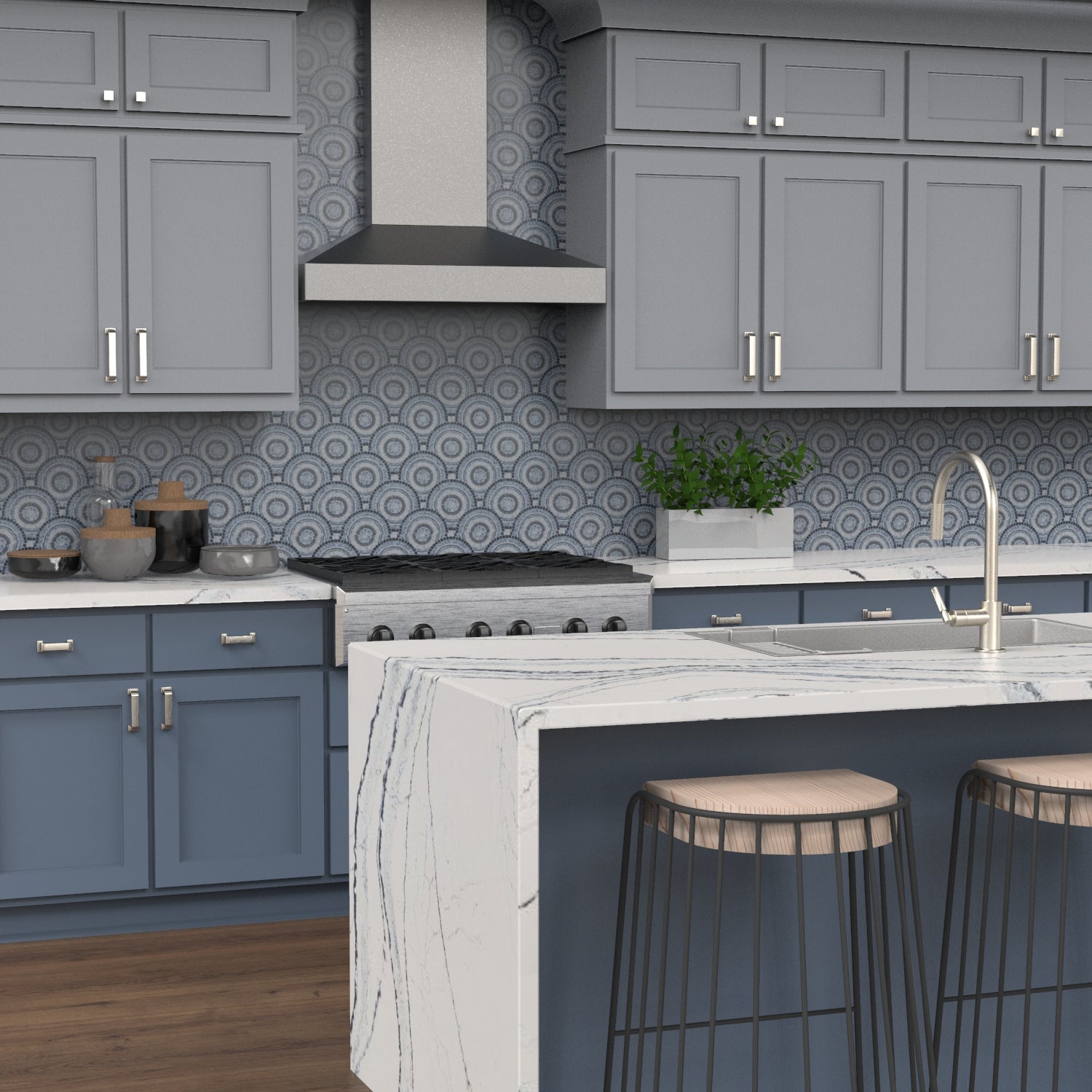 Belwith Keeler Brighton Cabinet Pull with 96mm Center-to-Center Measurement