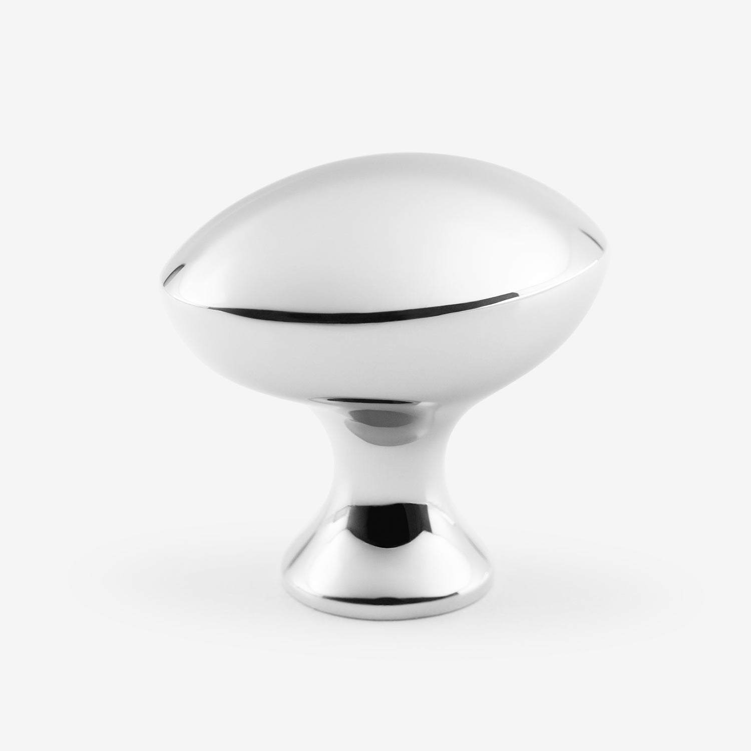 Luxurious Solid Brass 1 3/8 Oval Knob from Classic Brass Shore Collection