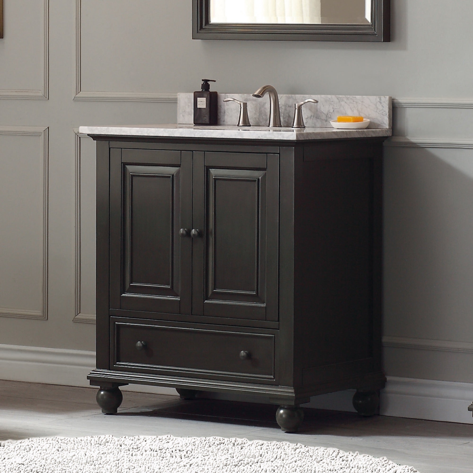 Avanity Thompson 30-Inch Bathroom Vanity Base with Classic Design