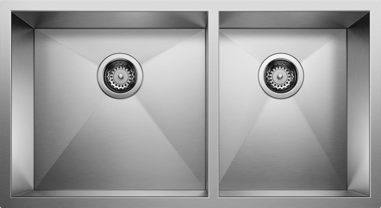 Blanco 16 R0 1-3/4 Bowl Precision Stainless Steel Sink