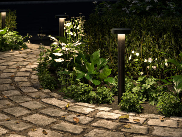 DALS Lighting FORMS 20-Inch Round Top Landscape Pathlight with Switch-Selectable CCT