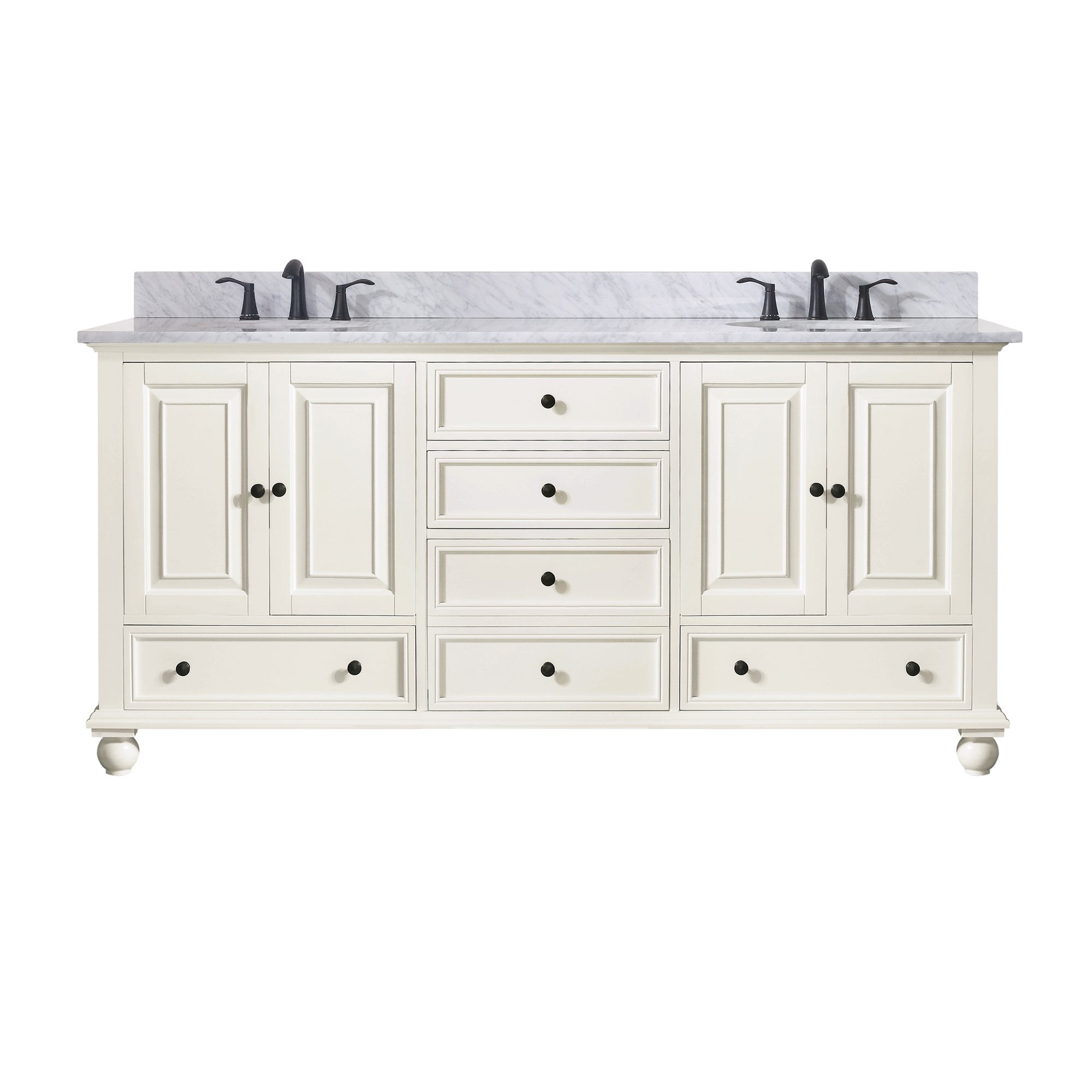 Avanity Thompson 73-Inch Luxury Vanity Set with Charcoal or White Finish
