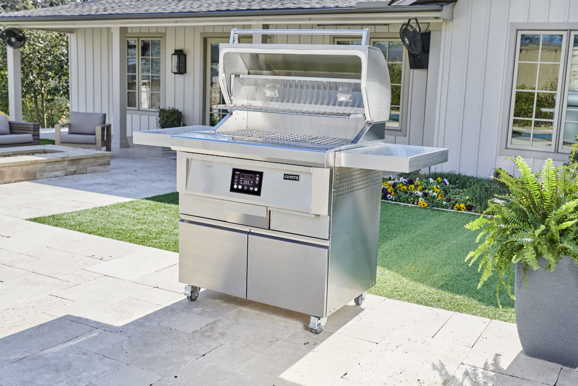 Coyote 36-Inch Pellet Grill with Cart for Exceptional Outdoor Cooking
