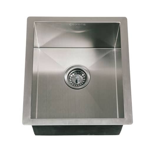 Universal Mount Coyote Stainless Steel Sink without Faucet for Indoor and Outdoor Kitchens