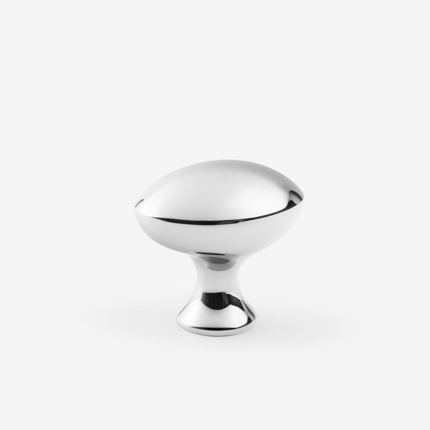 Exquisite Solid Brass Oval Cabinet and Drawer Knob from Classic Brass Shore Collection, 1 1/4 - Inch Diameter
