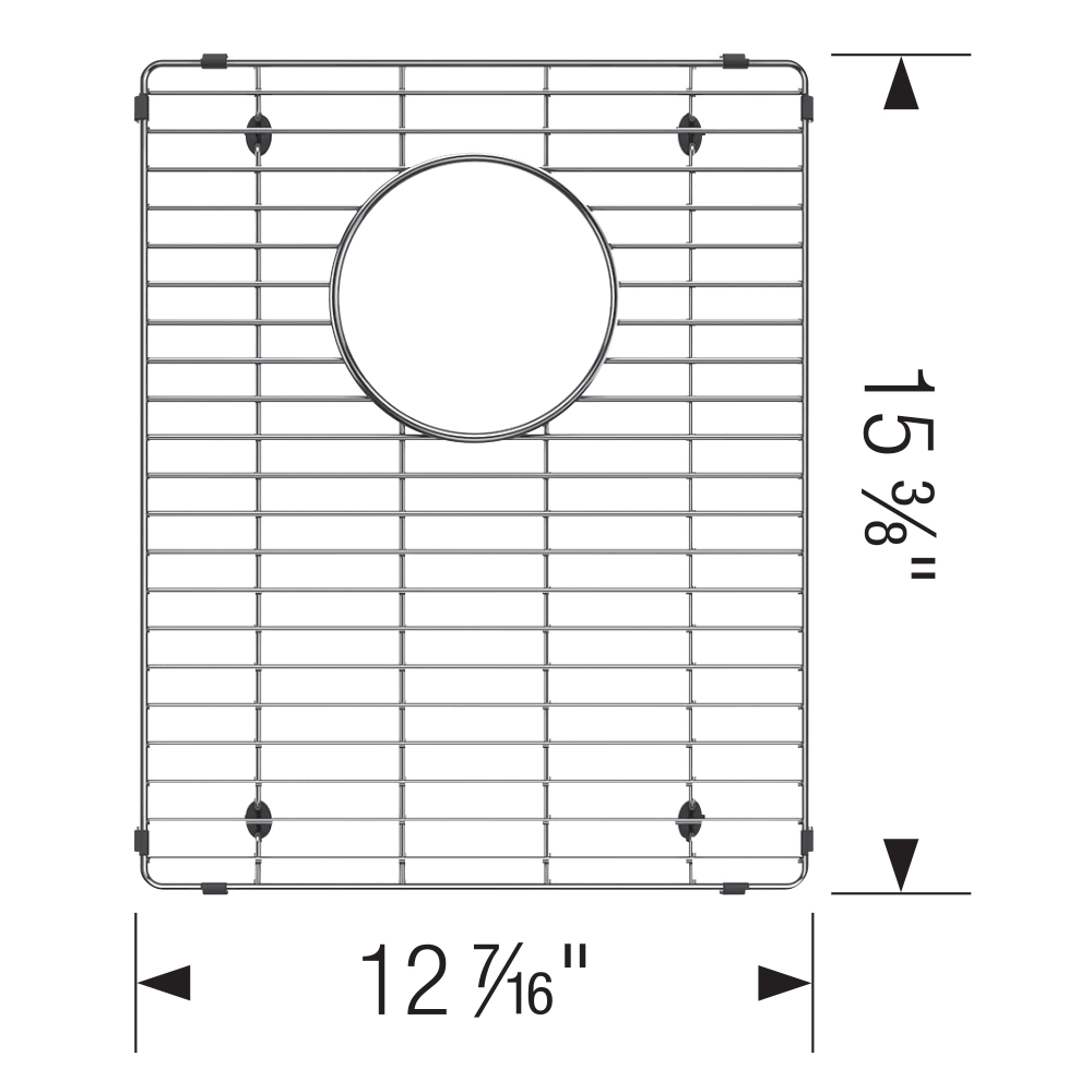 Blanco Quatrus Stainless Steel Sink Grid - Models 443054 & 443150