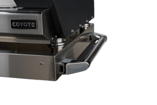 Coyote 30-Inch Hybrid Multi-Fuel Outdoor Cooking Oven Cart Equipped with a Practical Tool Holder