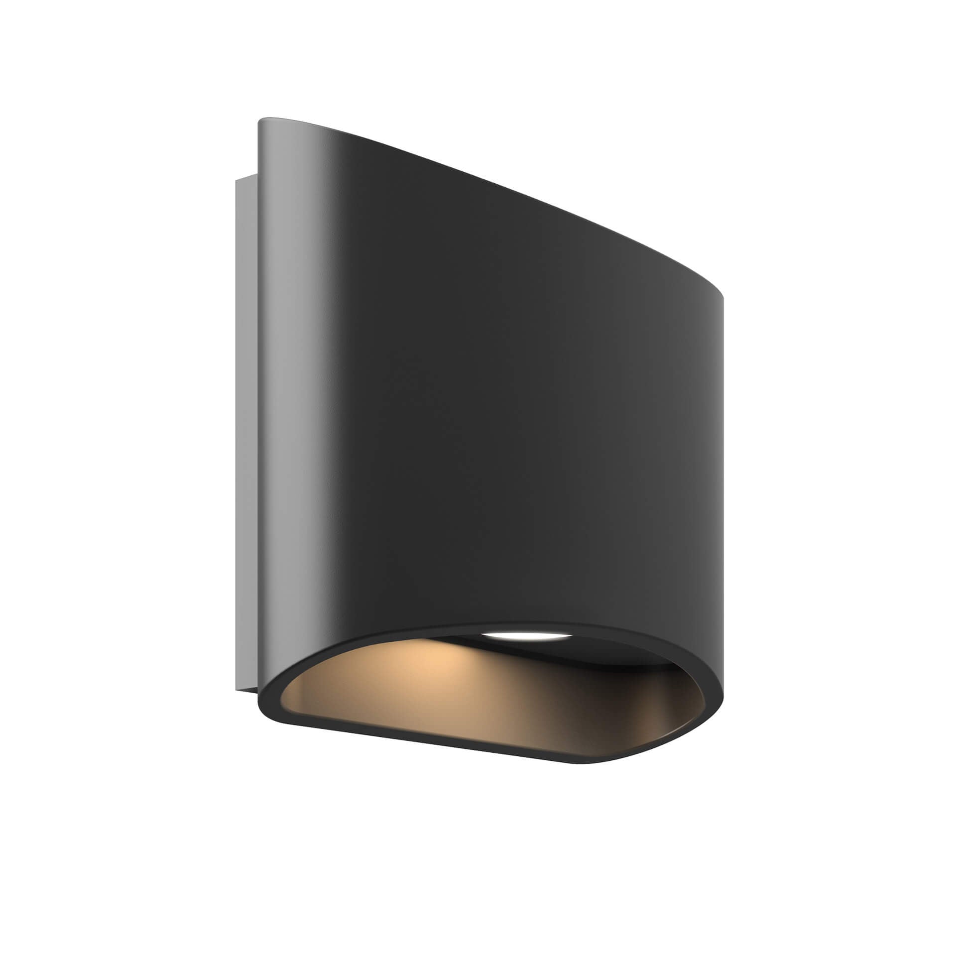 DALS Lighting FORMS 6-Inch Oval Dual-Directional LED Wall Sconce for Indoor/Outdoor Use