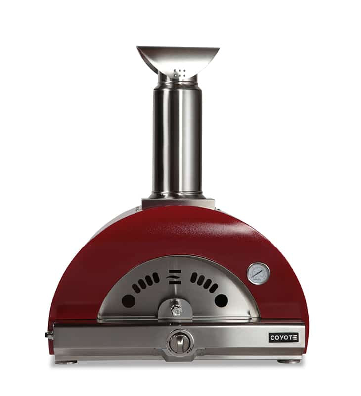 Red Coyote 30-Inch Hybrid Multi-Fuel Outdoor Pizza Oven for Unforgettable Outdoor Cooking