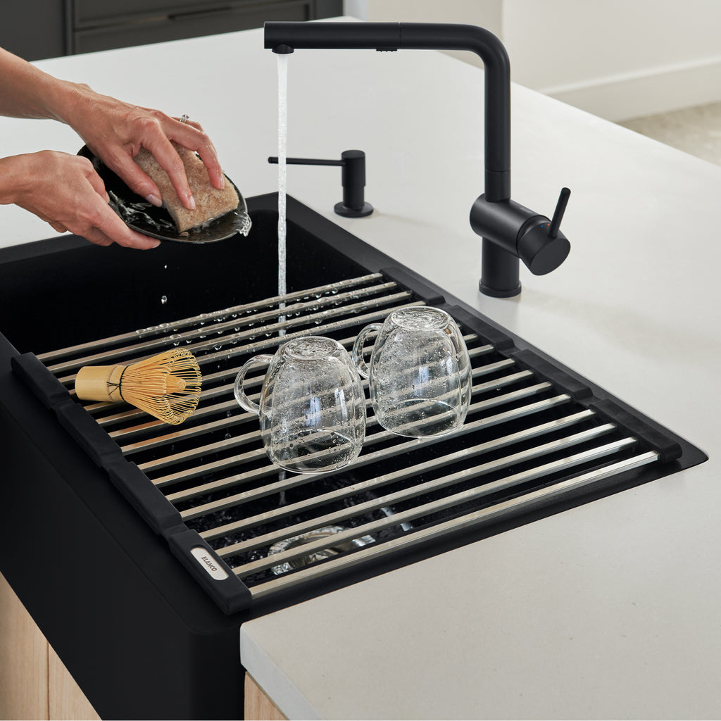 Blanco High - Quality Foldable Stainless Steel Drying Mat for Kitchen Sinks