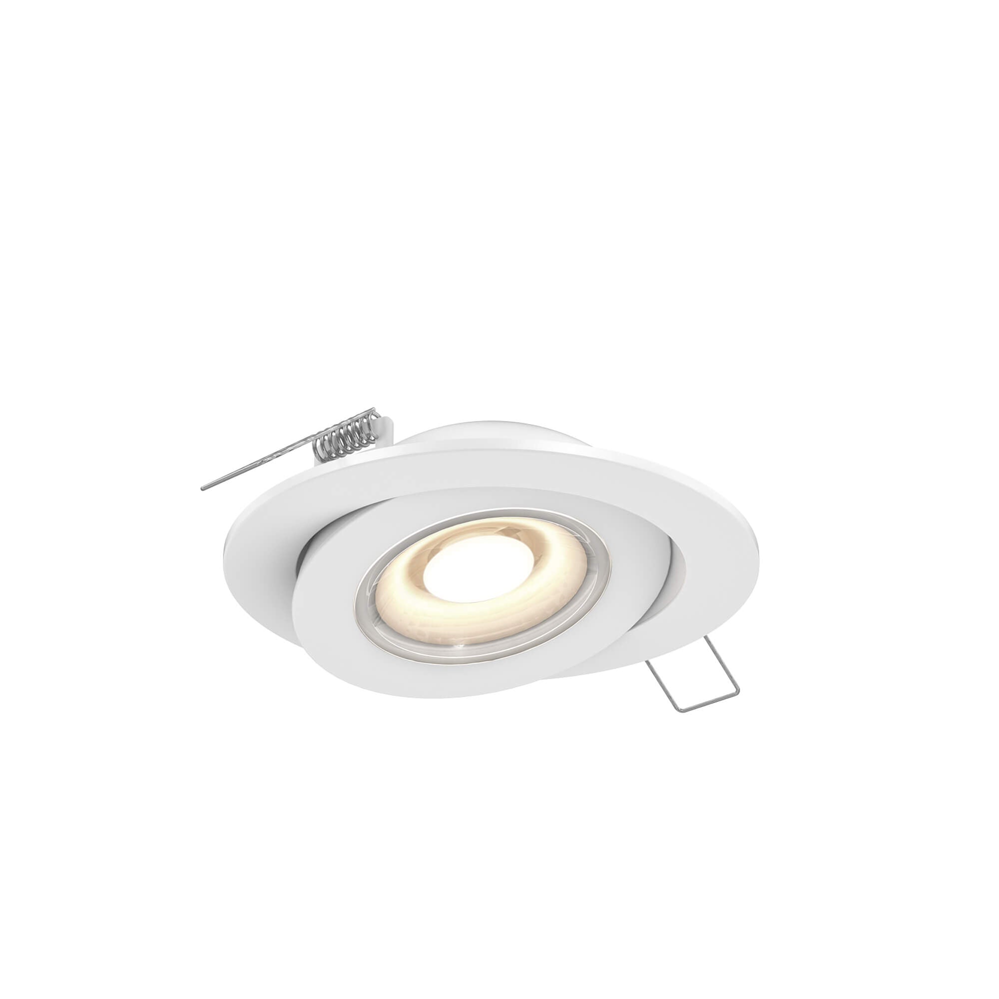DALS Lighting 4-Inch Flat LED Recessed Gimbal Lighting Fixture for Versatile Illumination
