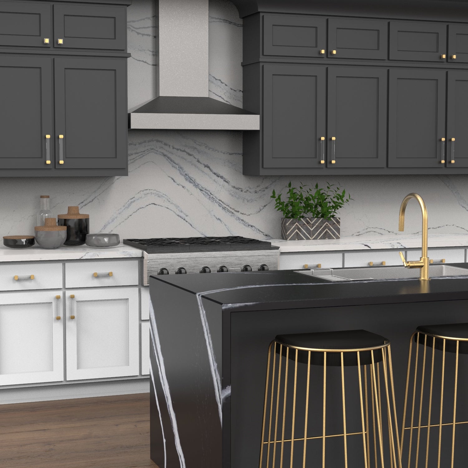 Belwith Keeler Belleclaire Cabinet Pull with 160mm Center - to - Center Distance