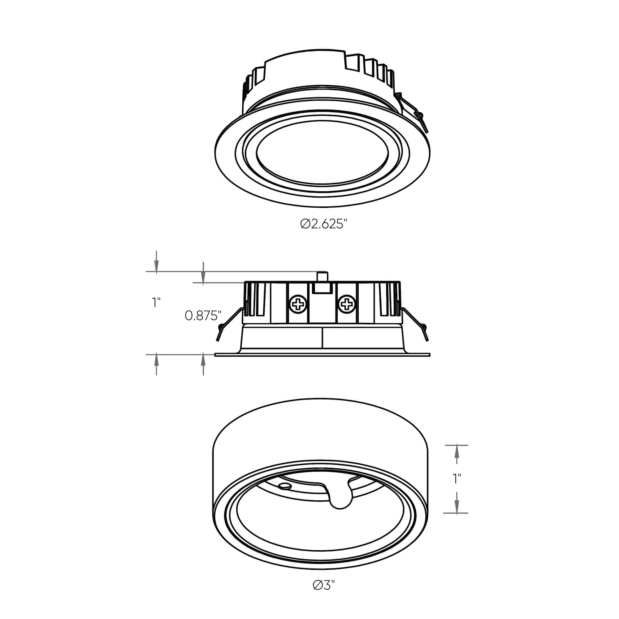 DALS Lighting Versatile 2-in-1 5CCT LED Puck for Optimal Lighting