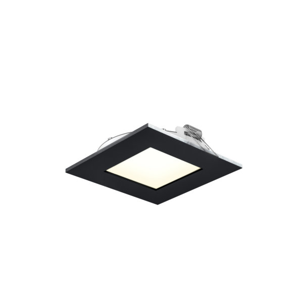 DALS Lighting 4-Inch Square CCT LED Recessed Panel Light with Junction Box
