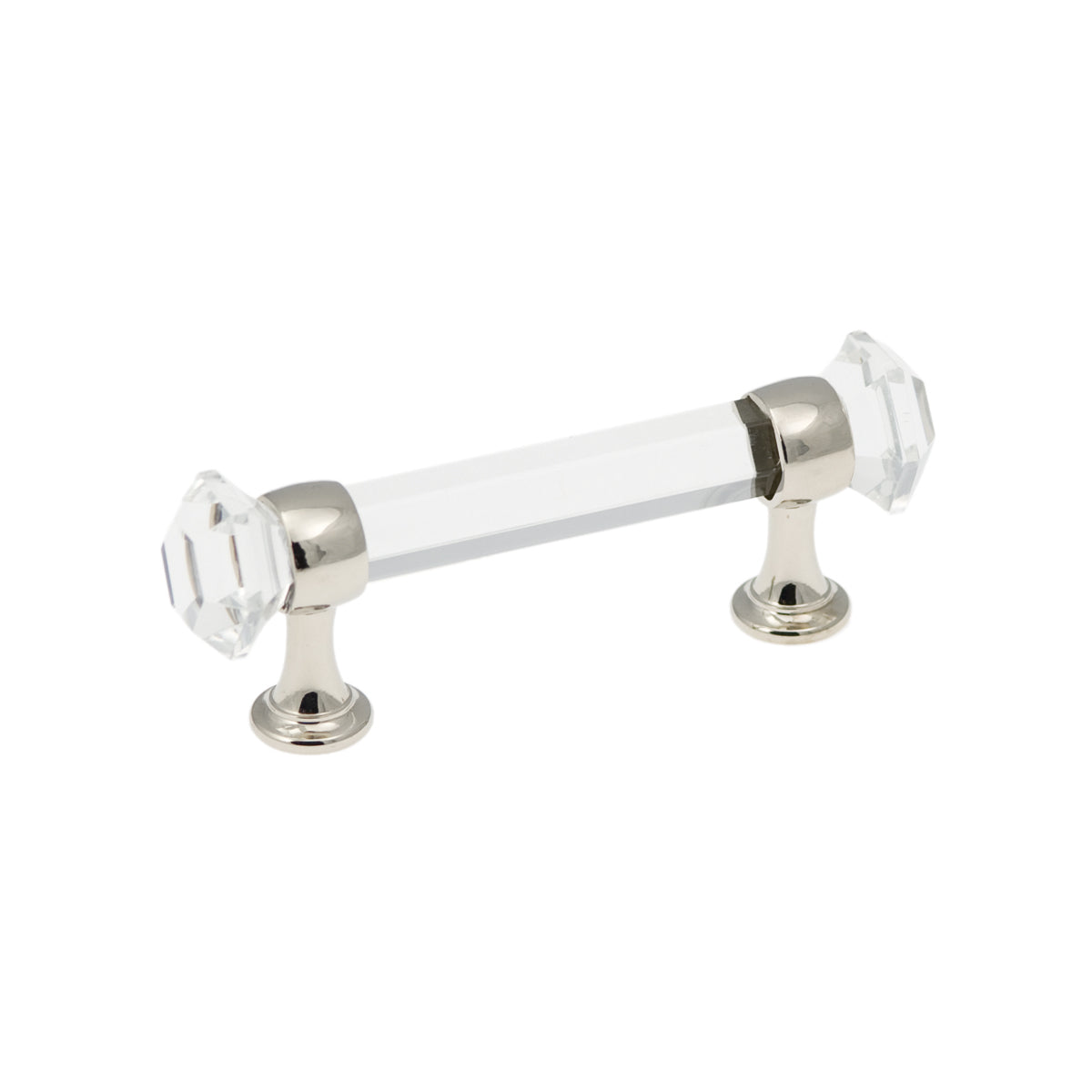 Belwith Keeler Luster Glass Cabinet Pull with Polished Finish, 3 Inches Center to Center