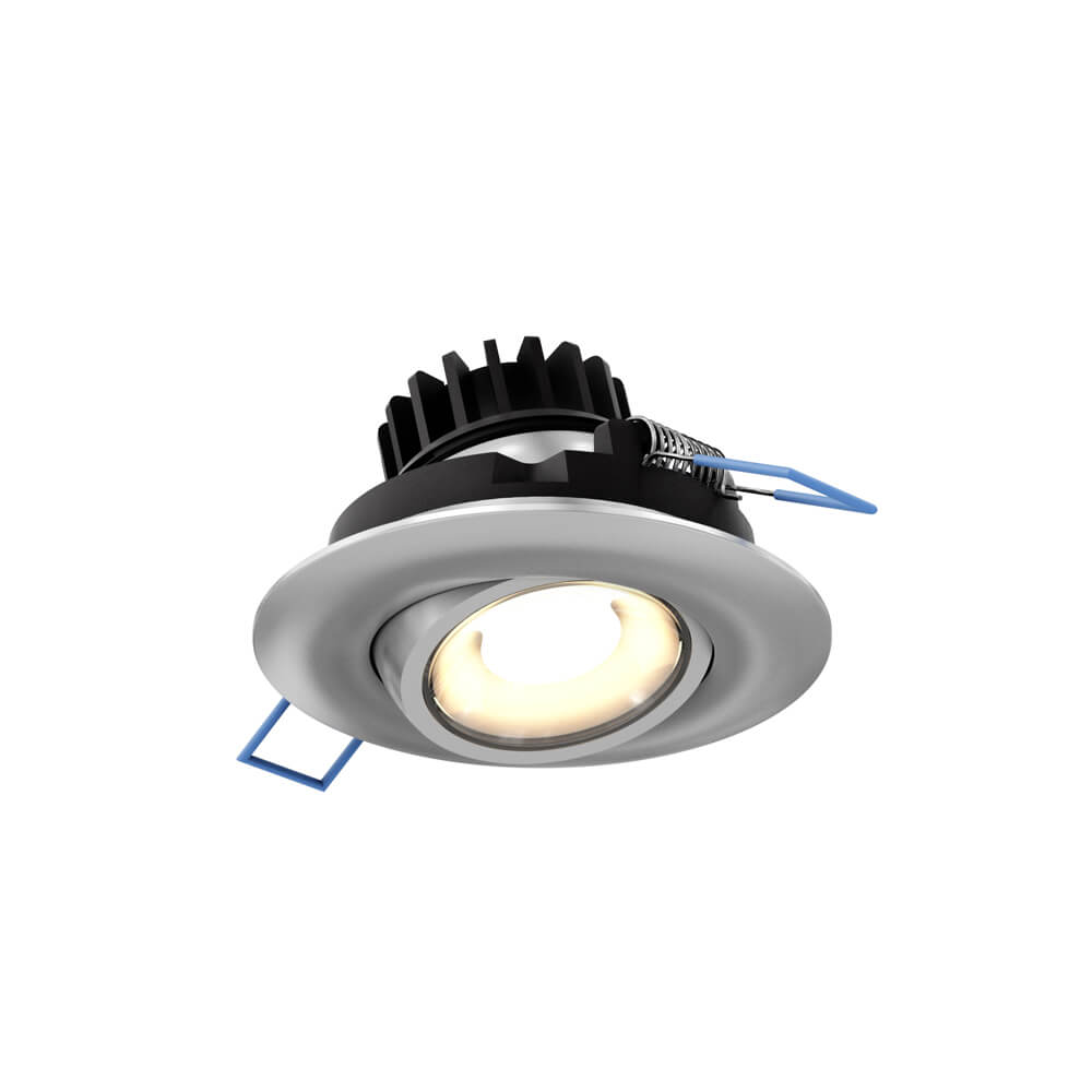 DALS Lighting 3-Inch Round Recessed LED Adjustable Gimbal Lighting Fixture with 5 Color Temperature Control (5CCT)