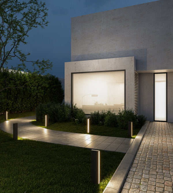 20-Inch DALS Lighting FORMS Landscape Bollard with Switch-Selectable CCT