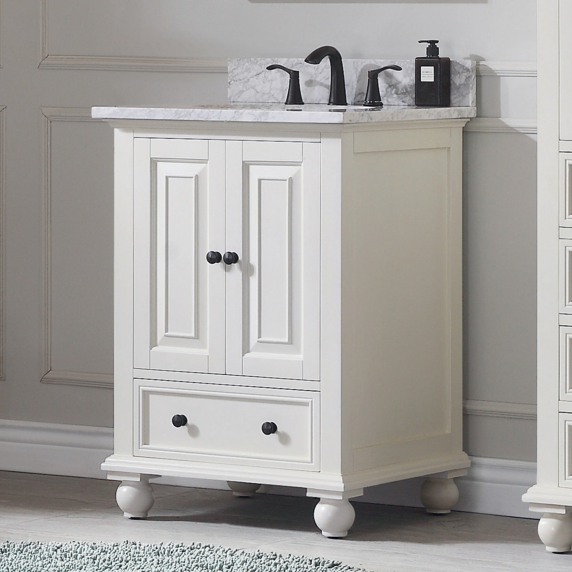 Avanity Thompson 24-Inch Bathroom Vanity Base with Classic Design and Ample Storage