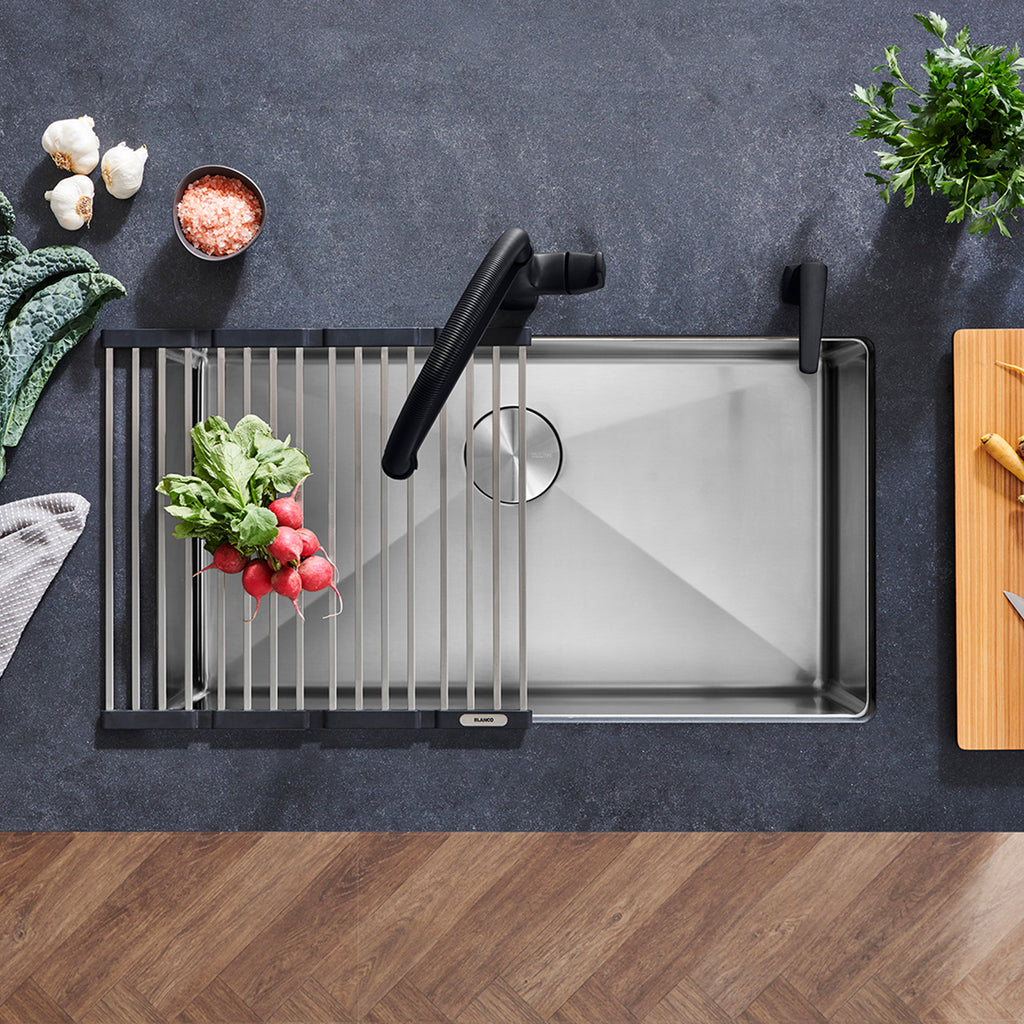 Blanco High - Quality Foldable Stainless Steel Drying Mat for Kitchen Sinks