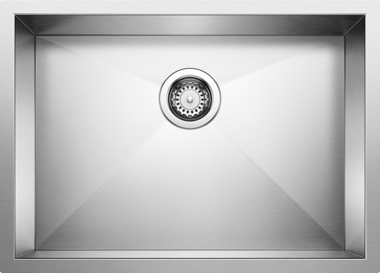 Blanco Quatrus R0 25 Medium-sized Single Bowl Kitchen Sink - High - Quality Stainless Steel Option