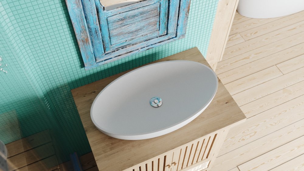 Dado Maylin High - Quality Quartz Vessel Sink, 28' x 16' x 4'