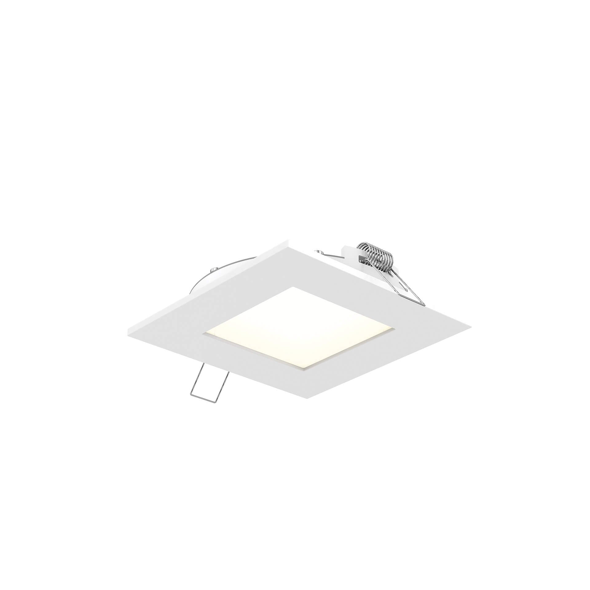 DALS Lighting 4-Inch Square CCT LED Recessed Panel Light with Junction Box