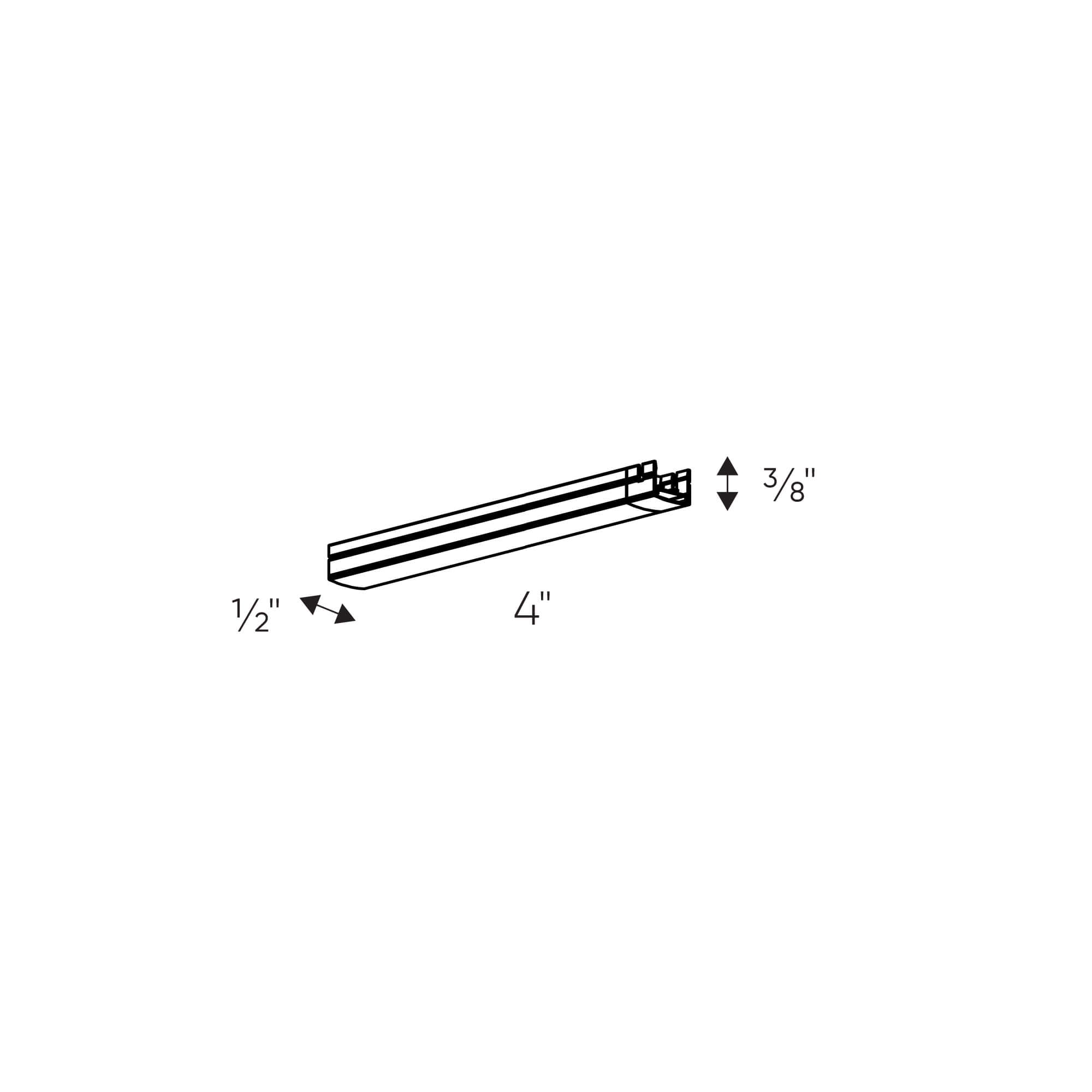 DALS Lighting ACCENT LED Ultra-Thin Linear 4-Foot Extension for Interior Lighting Solutions
