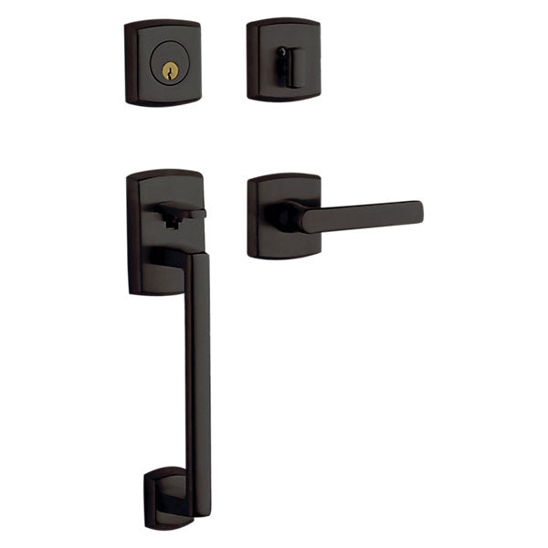 Baldwin Soho Sectional Trim with 5485V Lever: Satin Nickel, Solid Forged Brass