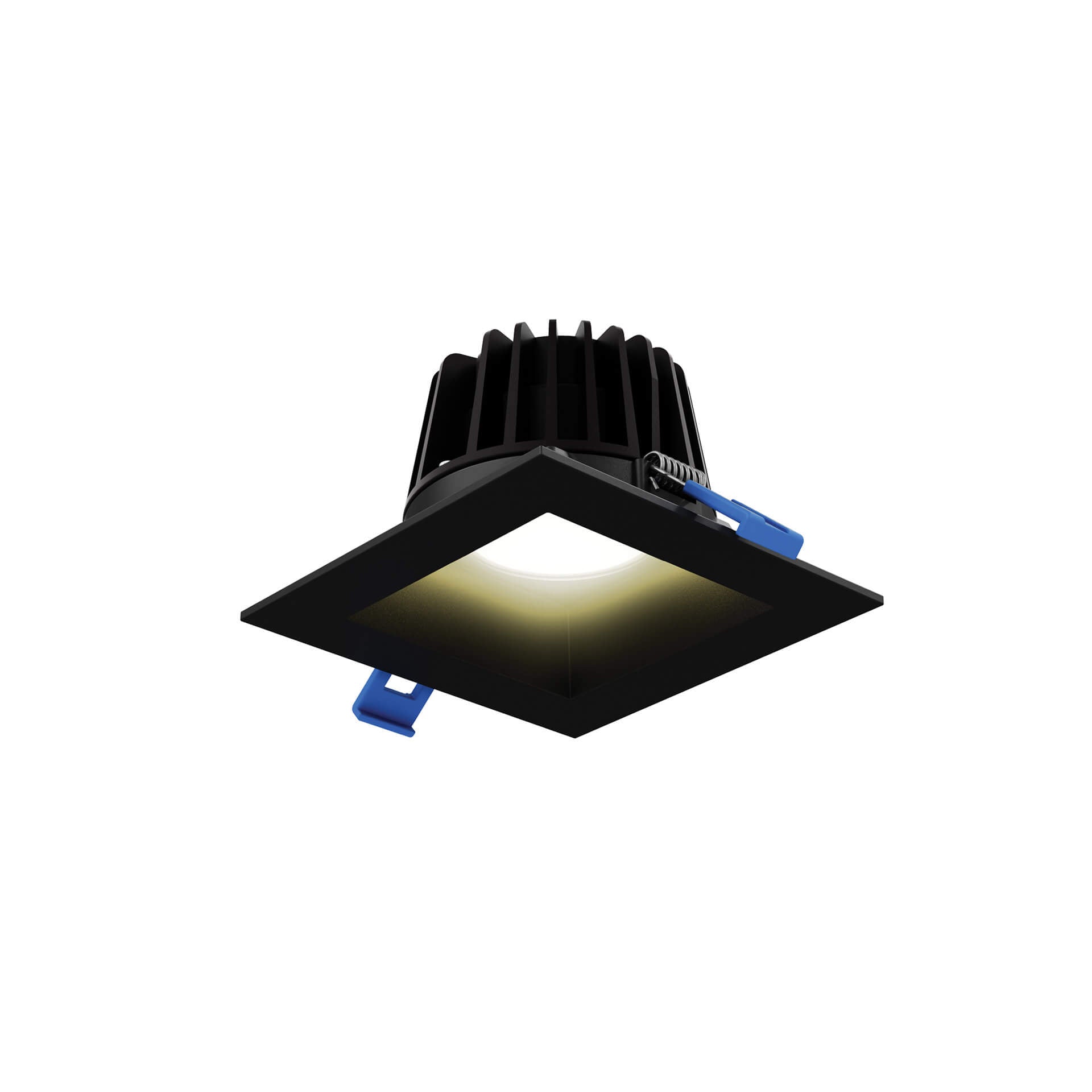 DALS Lighting 4-Inch Square Indoor/Outdoor Adjustable Gimbal Recessed Down Light with Anti-Glare