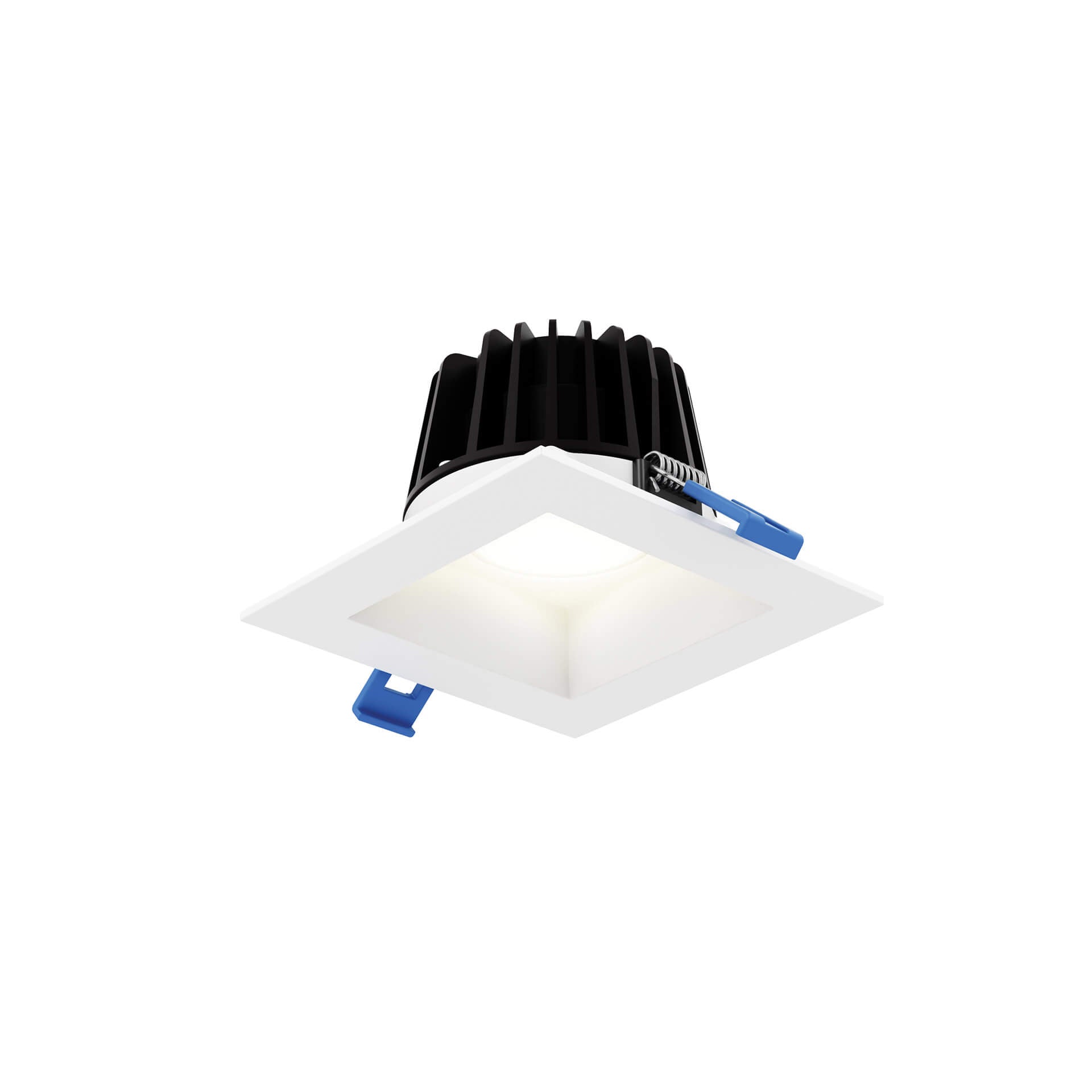 DALS Lighting 4-Inch Square Indoor/Outdoor Adjustable Gimbal Recessed Down Light with Anti-Glare