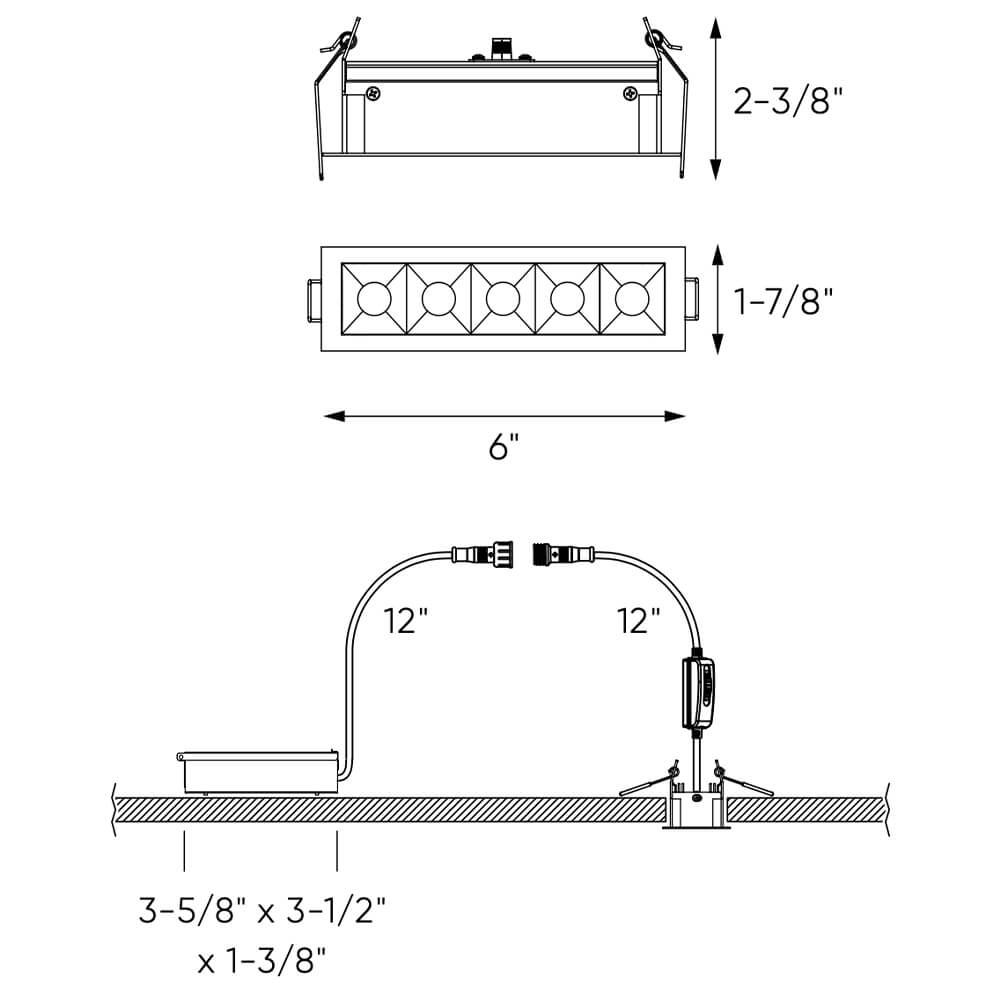 DALS Lighting 5 - Adjustable LED Recessed Down Light with CCT Feature