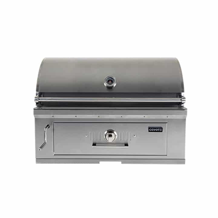 Built-in Coyote 36-inch Charcoal Grill for Outdoor Cooking Enthusiasts