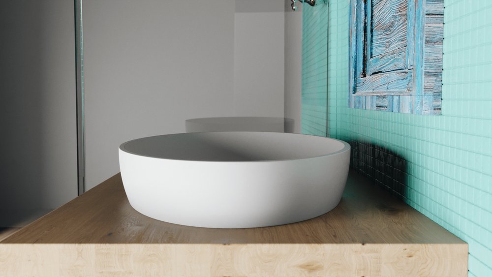 Dado Maylin High - Quality Quartz Vessel Sink, 28' x 16' x 4'