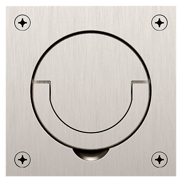 Baldwin High - Quality Solid Forged SWL Flush Cup Handle with Elegant Ring Pull for Doors