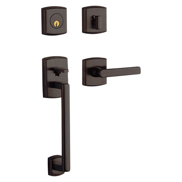 Baldwin Soho Sectional Trim with 5485V Lever: Satin Nickel, Solid Forged Brass