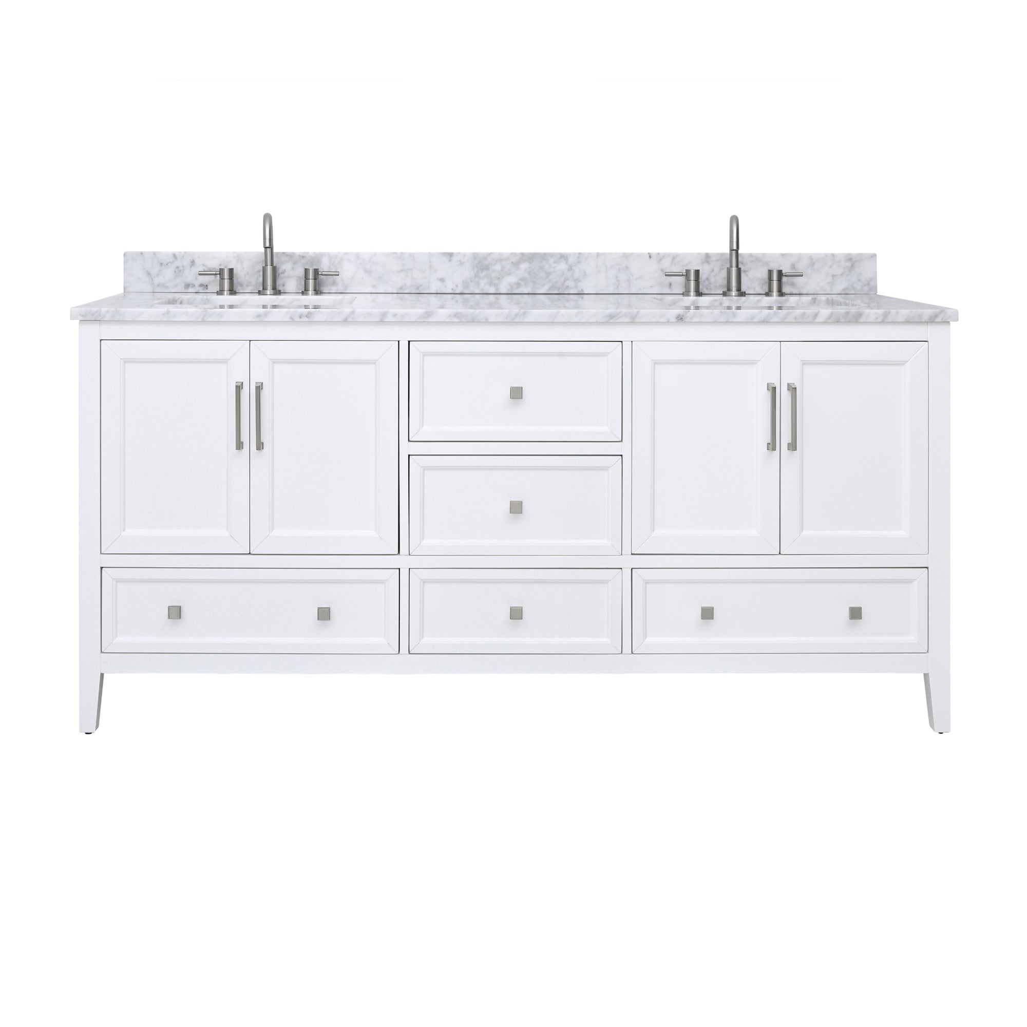 Avanity Everette 73-Inch Double Bathroom Vanity Set for a Modern and Elegant Bathroom