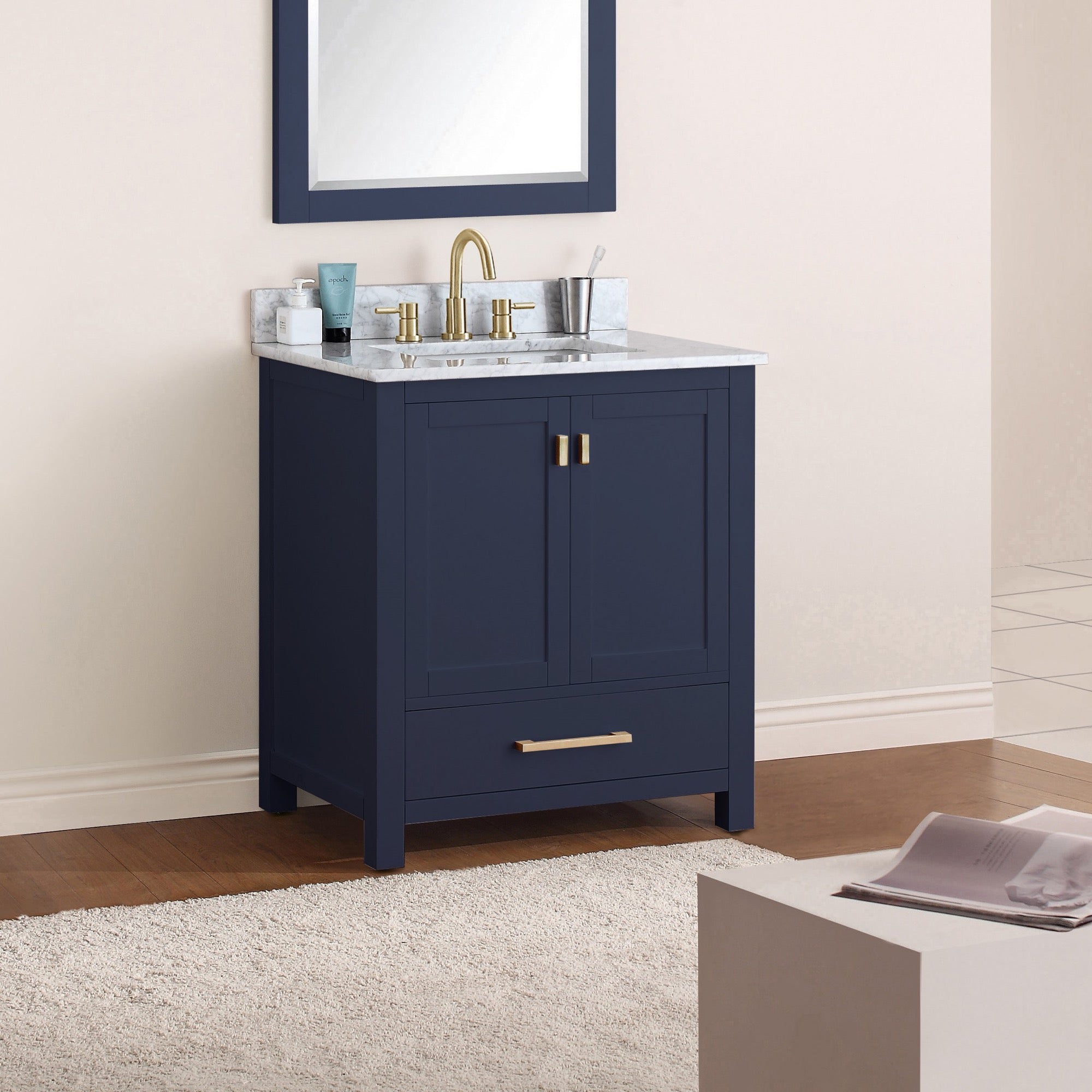 Avanity Modero 30-Inch Bathroom Vanity Base with Soft-Close Features