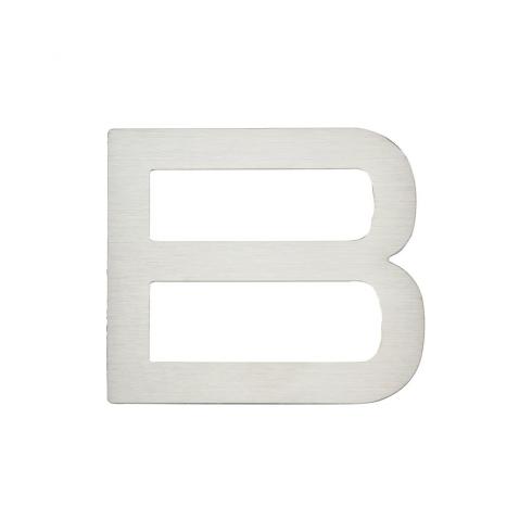 Stainless Steel Atlas Paragon Decorative Letter B for Indoor and Outdoor Use