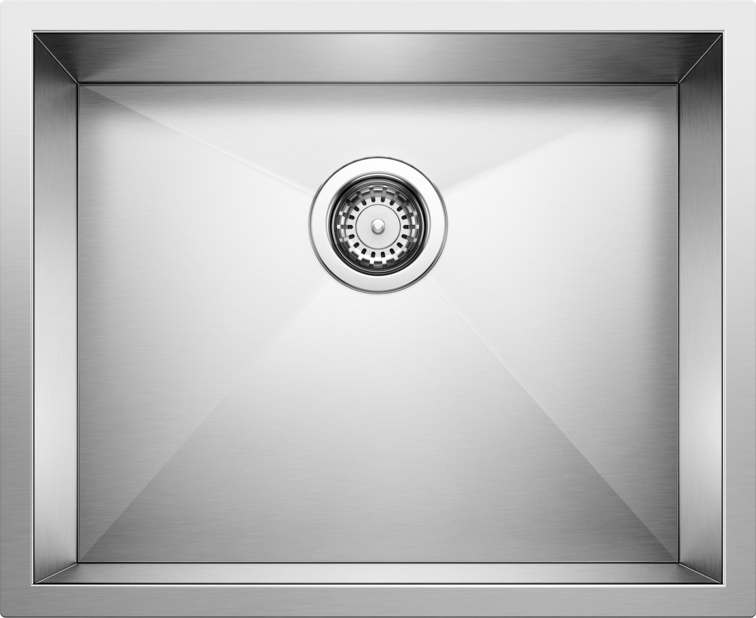 Blanco Precision 16 R0 Small Horizontal Bowl Stainless Steel Kitchen Sink