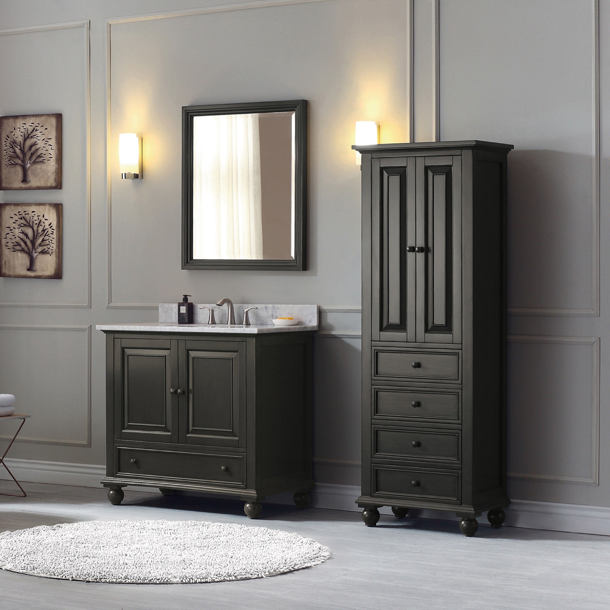 Avanity Thompson 30-Inch Bathroom Vanity Base with Classic Design